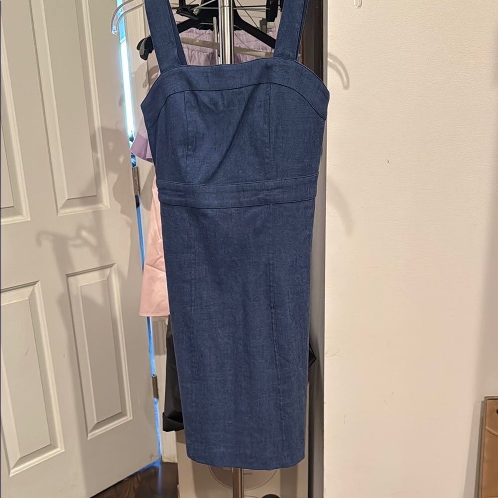 Elegant Blue Denim Dress